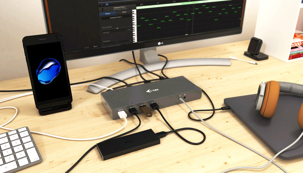 i-tec Station d'accueil Dual Display USB 3.0 / USB-C / Thunderbolt 3