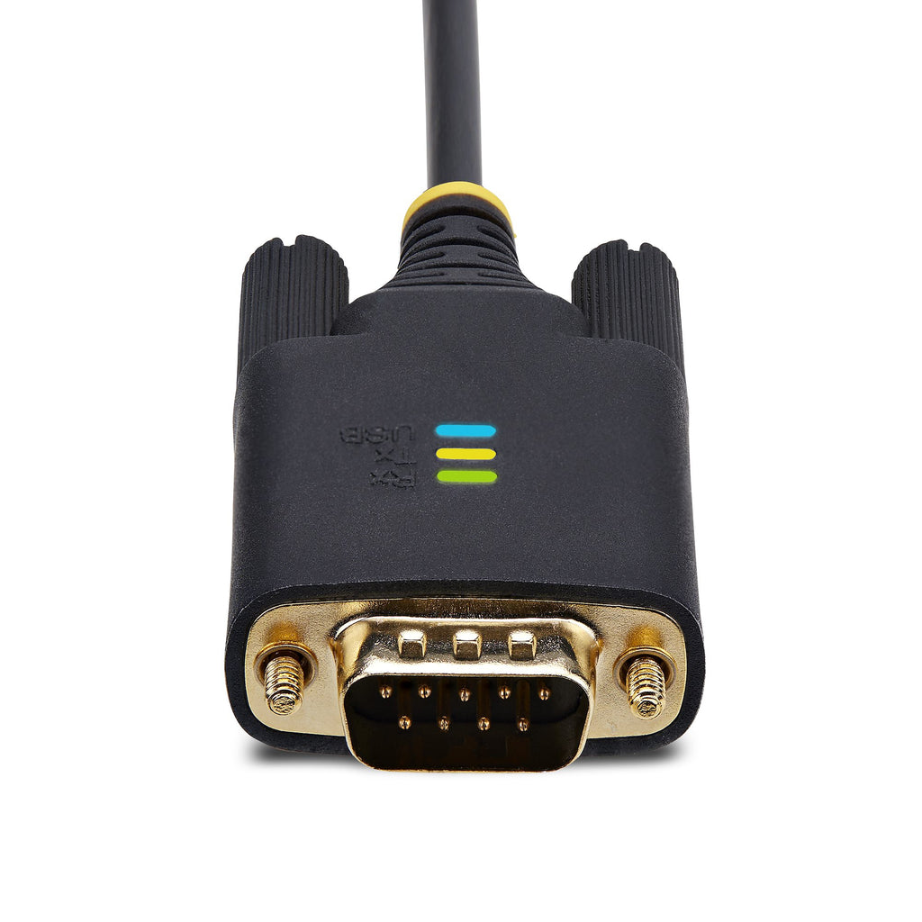 StarTech.com Adaptateur USB vers Série de 3m - COM Rétention, Câble Adaptateur/Convertisseur USB RS232, Vis/Écrous Interchangeables, USB-A vers DB9 RS232, FTDI IC, Protection ESD, Windows/macOS/Linux - vue 4