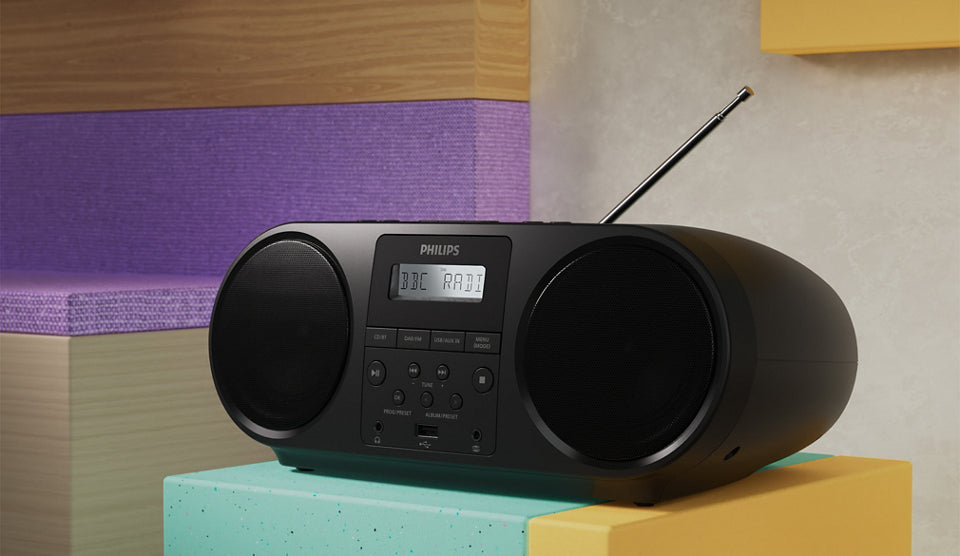 Philips TAZ6000/10 Lecteur CD Portable, Noir