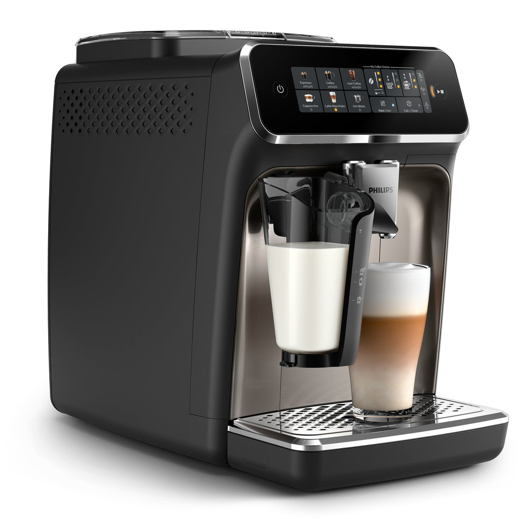 Philips Série 3300 Noir / Chrome EP3347/90 Machine expresso broyeur,6 boissons, carafe LatteGo