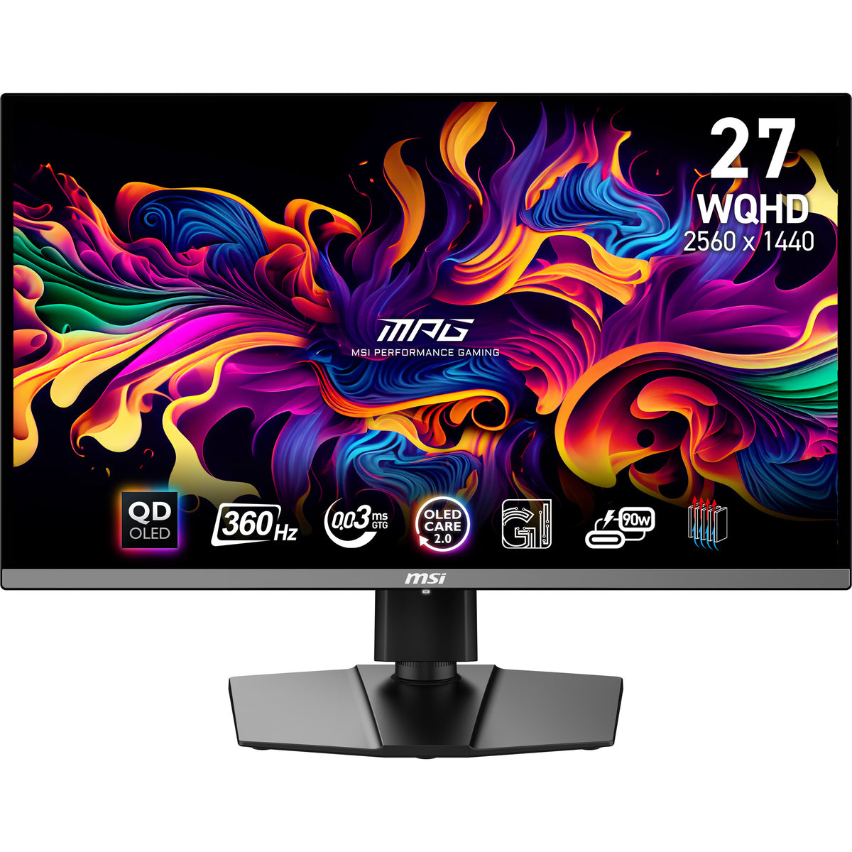 MSI MPG 271QRX QD-OLED Écran PC 26.5" WQHD 2560 x 1440 Noir