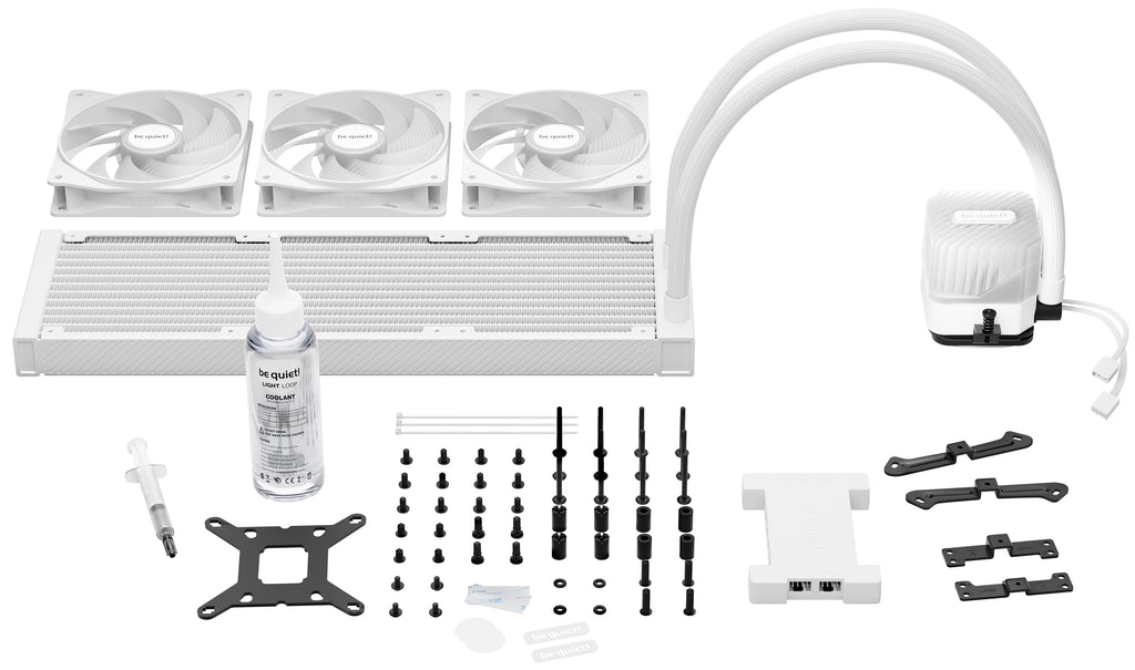 be quiet! Light Loop 360 mm White, Système de Refroidissement Liquide AIO, ARGB, Blanc, Sockets Intel et AMD