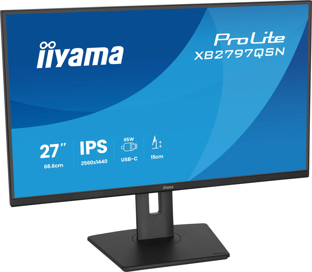 iiyama ProLite XB2797QSN-B1 écran plat de PC 68,6 cm (27") 2560 x 1440 pixels Quad HD LCD Noir