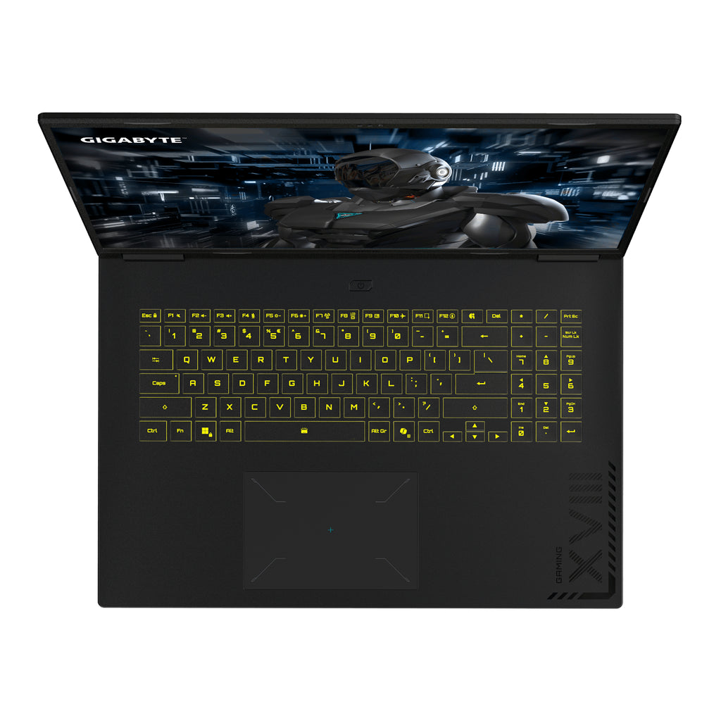 GIGABYTE GAMING A18 PRO DYJG3DEBC4SH laptop Intel Core 7 240H Ordinateur portable 45,7 cm (18") WQXGA 32 Go LPDDR5x-SDRAM 1 To SSD NVIDIA GeForce RTX 5080 Wi-Fi 6E (802.11ax) Windows 11 Home Noir