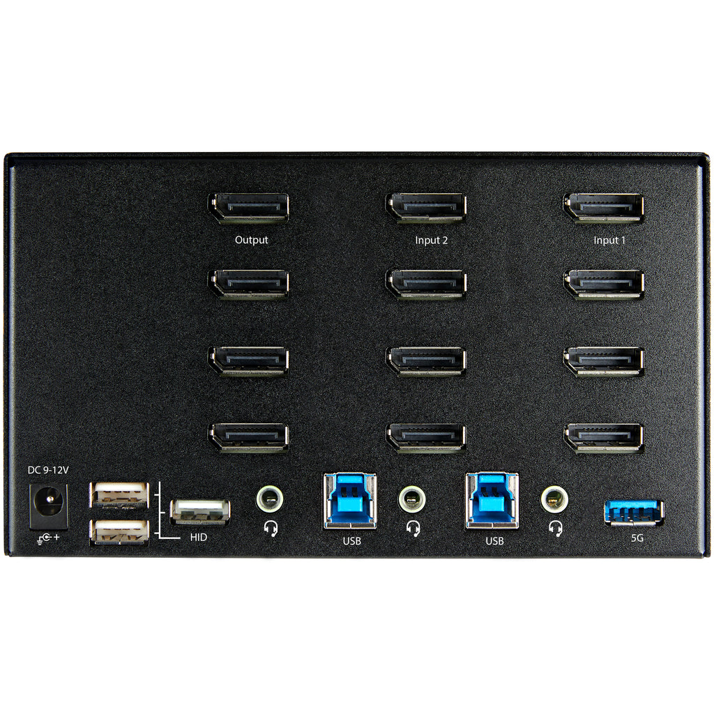 StarTech.com Switch KVM 2 Ports Quadruple Écran DisplayPort 4K 60Hz UHD HDR avec Hub USB 3.0