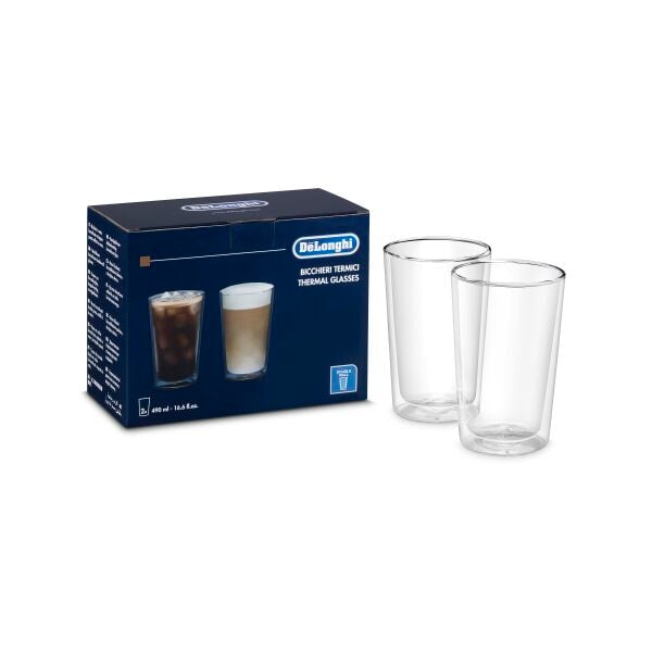 De’Longhi SC319 verre à café Transparent 2 pièce(s) 490 ml
