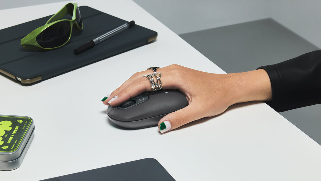 Logitech POP Mus med emoji knap Sort