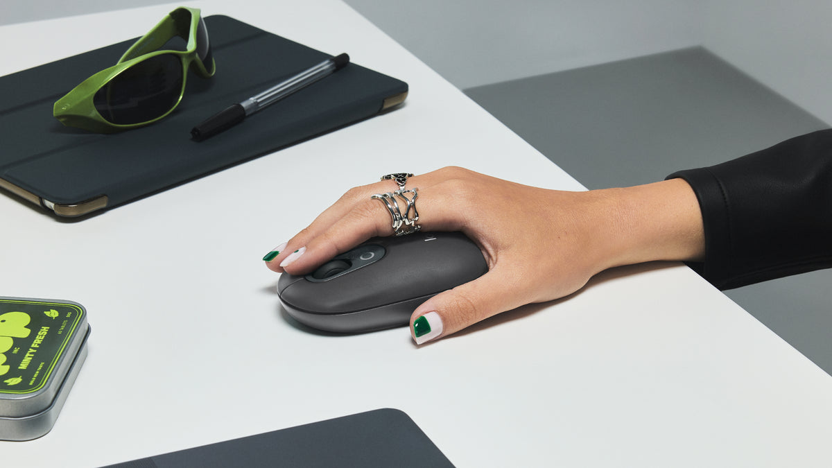 Logitech POP Mus med emoji knap Sort