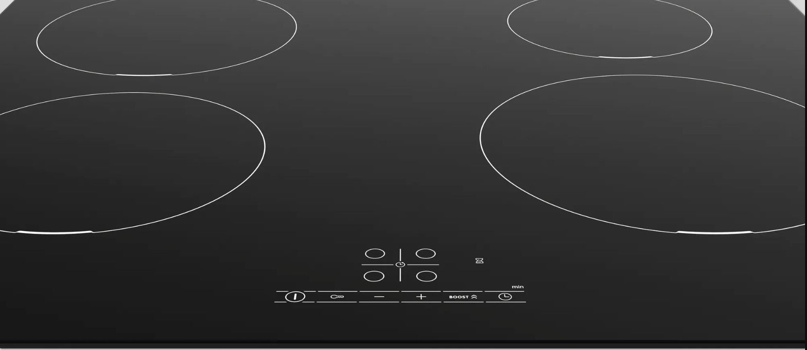 Bosch Bosch PIE611BB5E plaque Noir Intégré 60 cm Plaque avec zone à induction 4 zone(s)