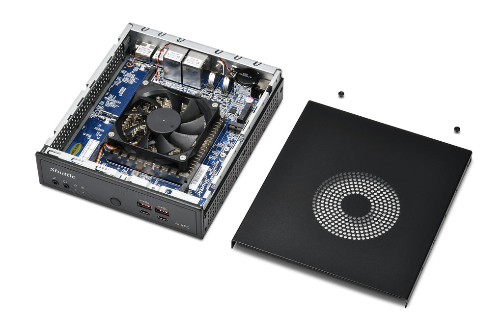 Shuttle Slim AI PC DN11H9 Intel Core Ultra 9 185H, Intel Arc Graphics, 4x 2.5 Gbit LAN, VESA