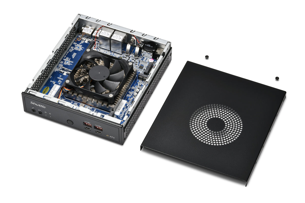 Shuttle Slim AI PC DN11H9 Intel Core Ultra 9 185H, Intel Arc Graphics, 4x 2.5 Gbit LAN, VESA