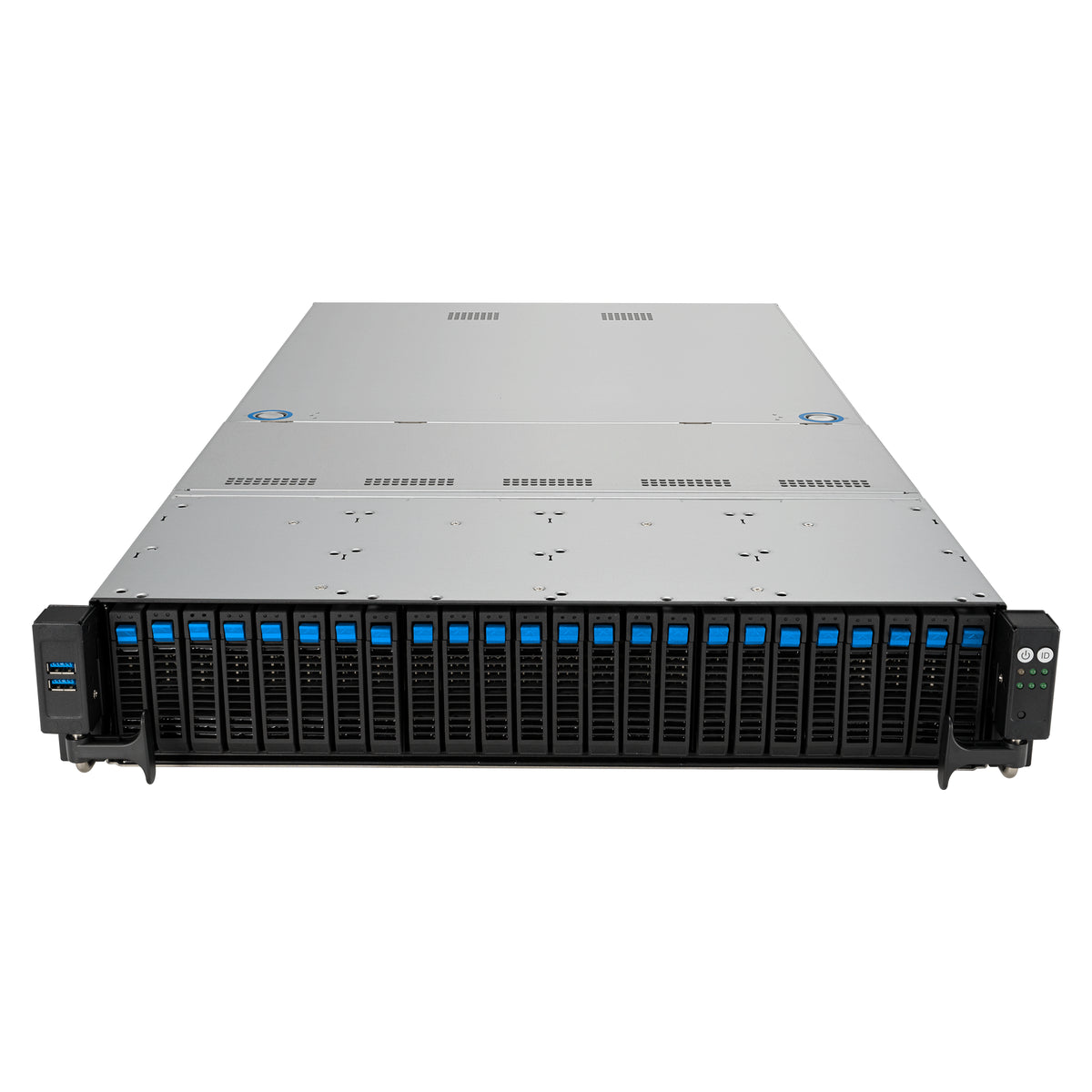 ASUS RS521A-E12-RS24U Socket SP5 Rack (2 U) Noir, Argent