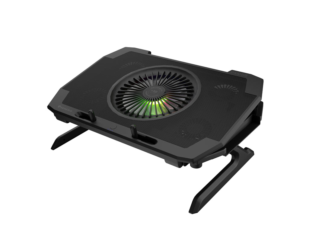 GENESIS Oxid 850 système de refroidissement pour ordinateurs portables 43,9 cm (17.3") 2500 tr/min Noir
