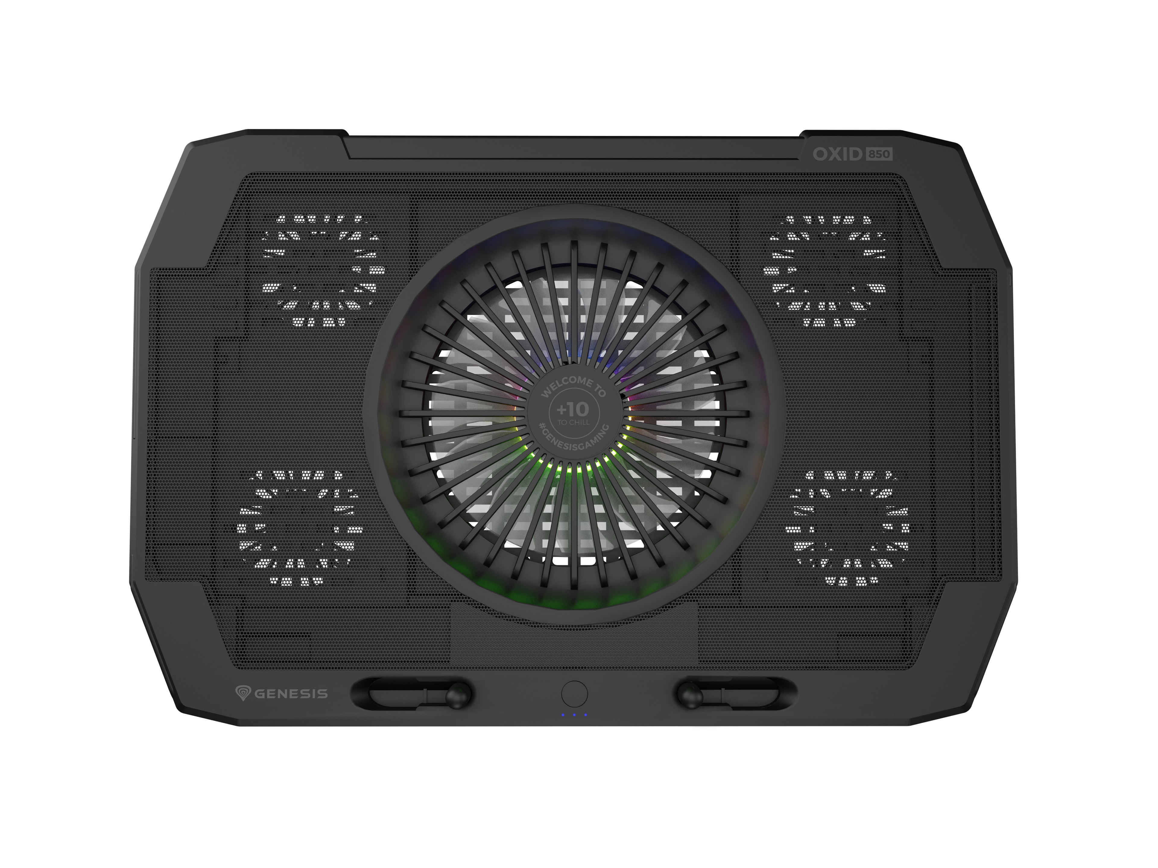GENESIS Oxid 850 système de refroidissement pour ordinateurs portables 43,9 cm (17.3") 2500 tr/min Noir