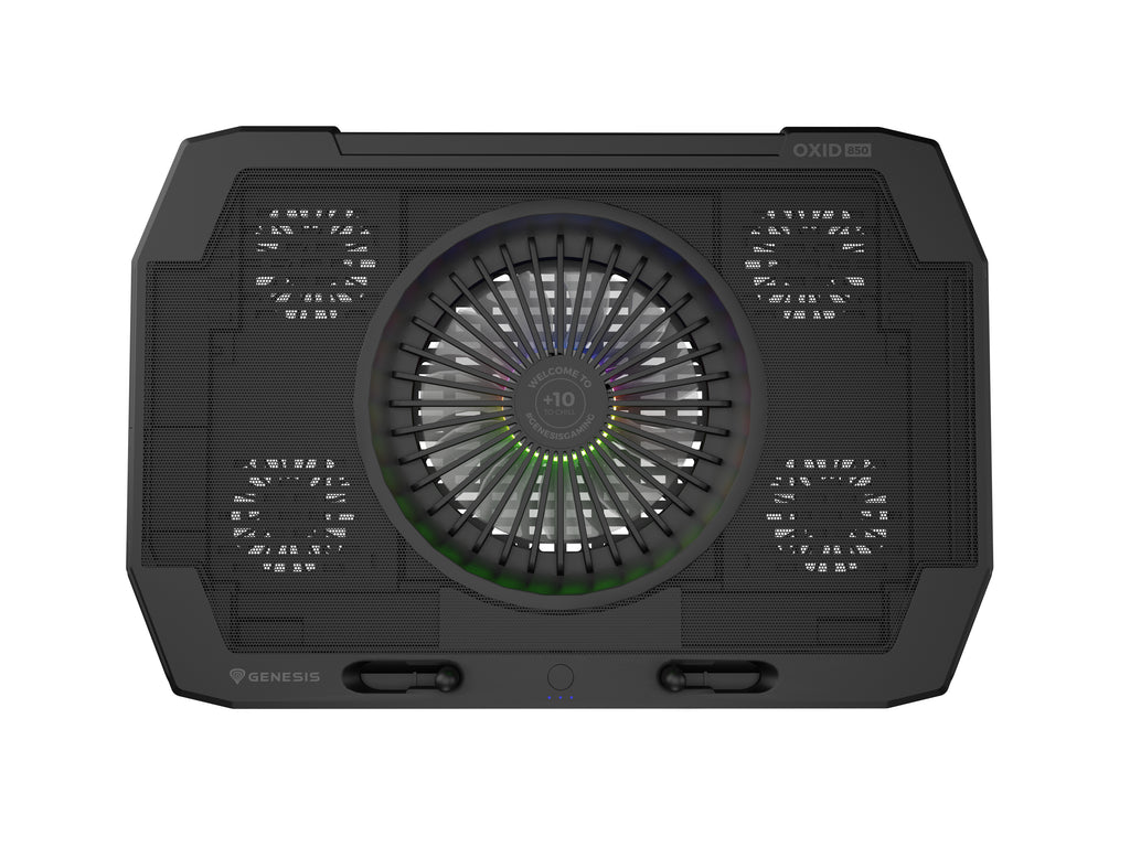 GENESIS Oxid 850 système de refroidissement pour ordinateurs portables 43,9 cm (17.3") 2500 tr/min Noir