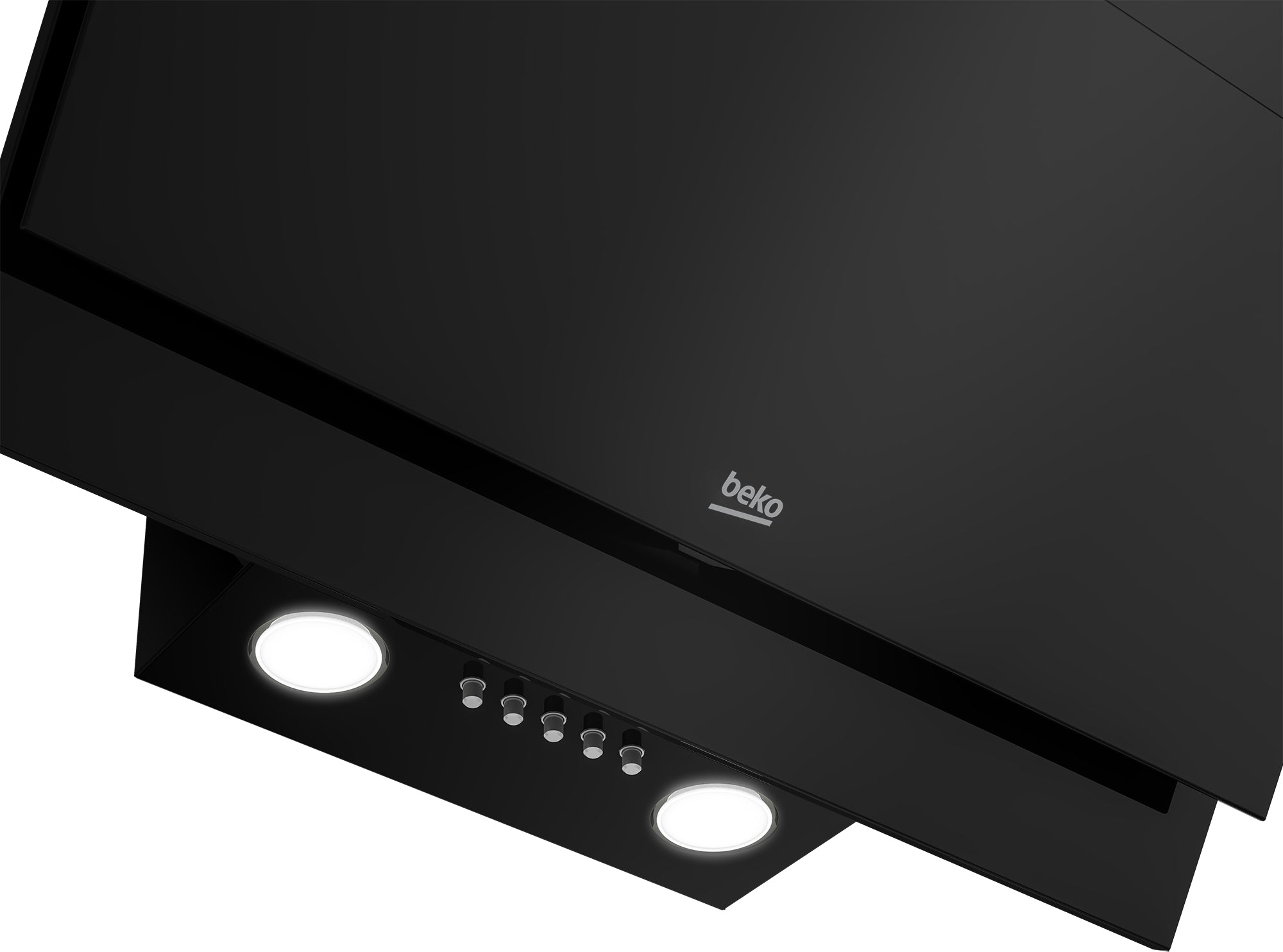 Beko HCA63420B hotte Montée au mur Noir 400 m³/h