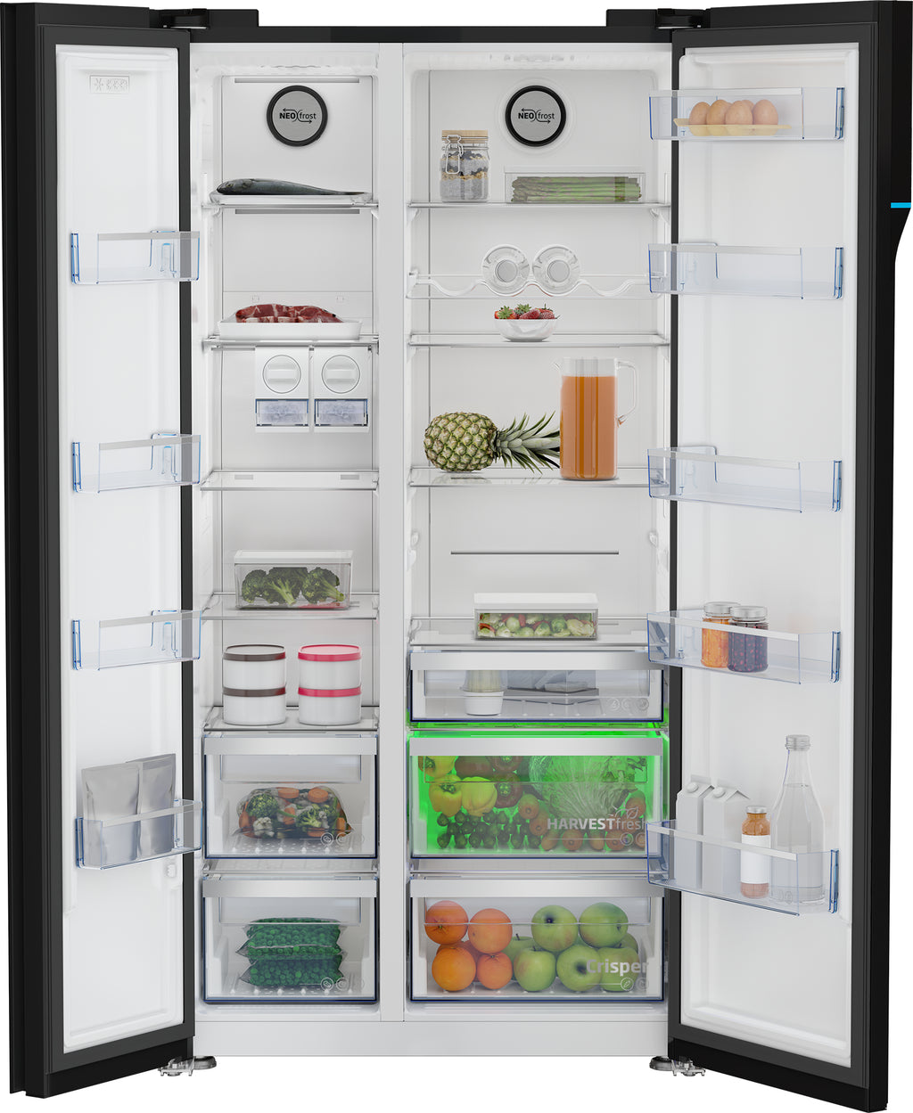 Beko GN163140ZGBN frigo américain Pose libre 558 L Noir