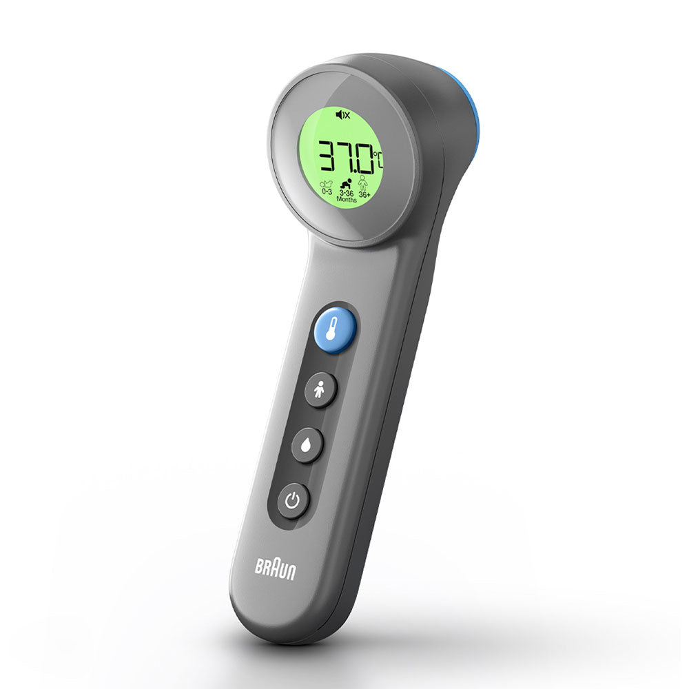 Braun BNT 400 BK Thermomètre à distance Gris Front Boutons