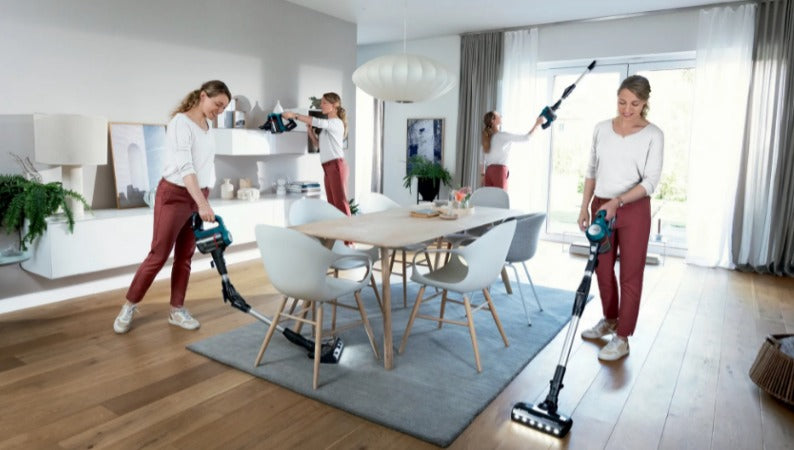 Bosch Bosch BSS71125AH aspirateur balai et balai électrique Aspirateur-balai 2 en 1 Batterie Sec Sans sac Noir, Bleu