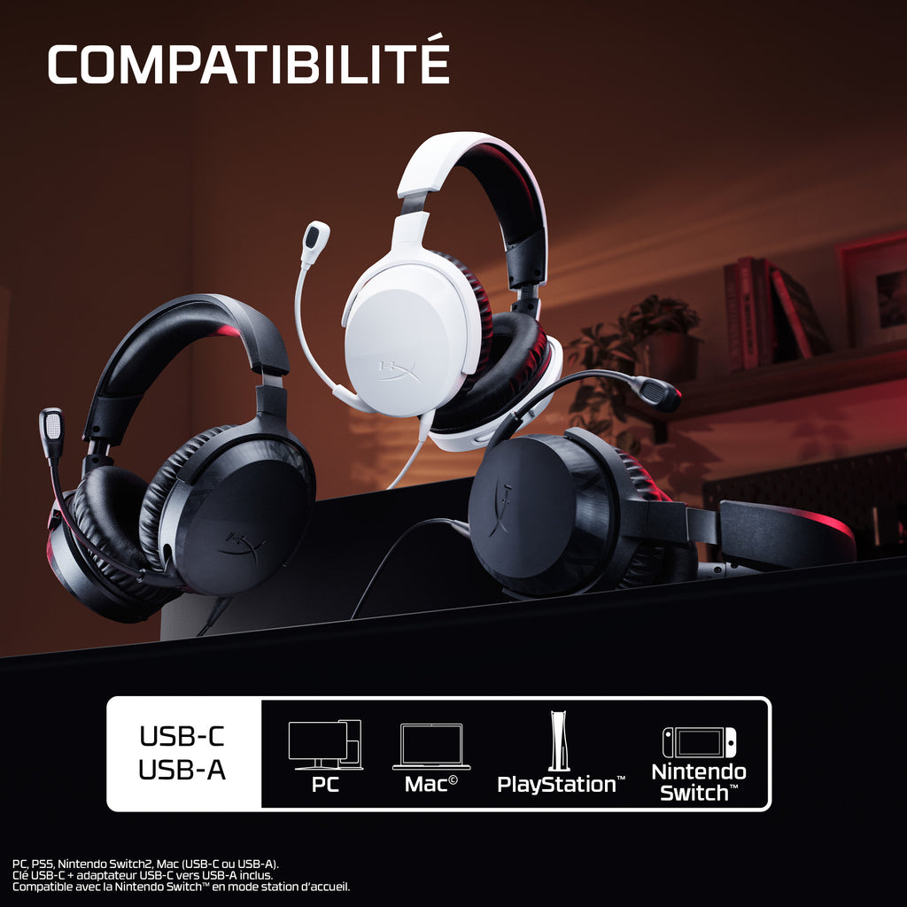 HyperX Cloud Stinger 3 Casque de Jeu pour PlayStation