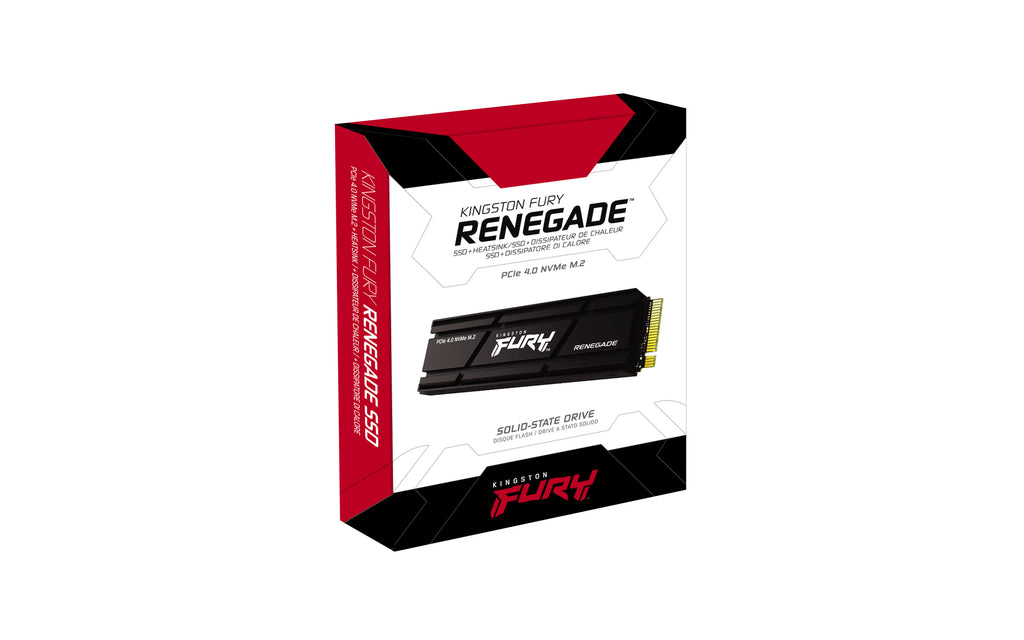 Kingston Technology 4000G RENEGADE PCIe 4.0 NVMe SSD W/ Radiateur de dissipation thermique