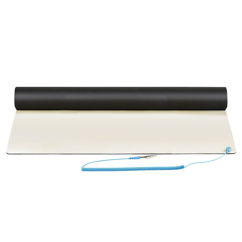 StarTech.com Tapis Antistatique ESD - Tapis de Bureau ESD Universel - Sous-couche pour Réparation d'Appareils Électroniques - Tapis de Travail avec Câble de Mise à la Terre Détachable, ANSI/ESD S 4.1, 60x120cm