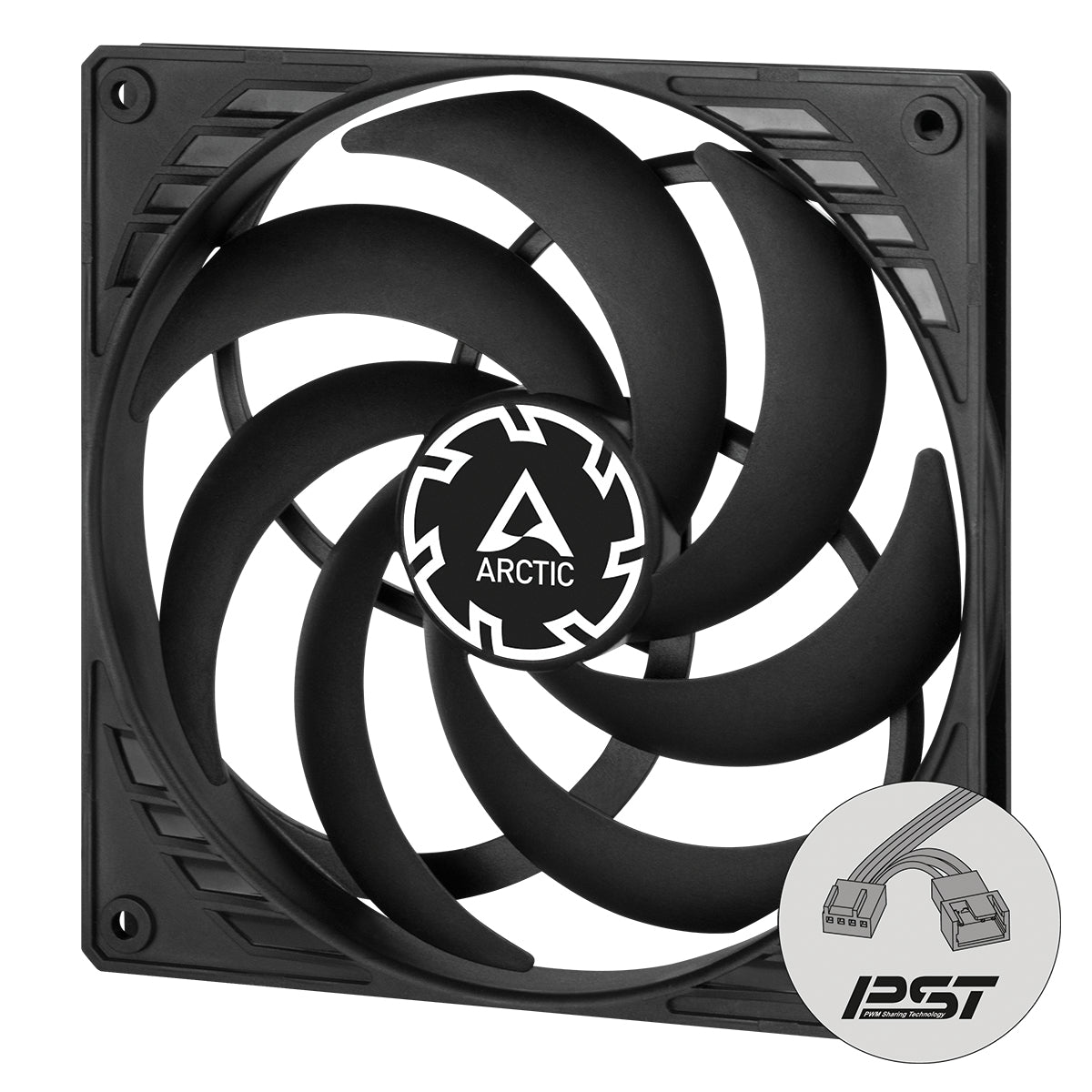 ARCTIC P14 Slim PWM PST Boitier PC Ventilateur 14 cm Noir 1 pièce(s)