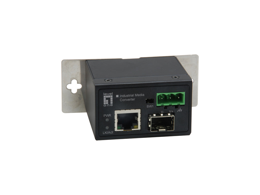 LevelOne IEC-4000 Convertisseur de Support Réseau 100 Mbit/s, Noir