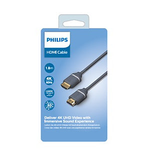 Philips SWV5610G/00 câble HDMI 1,5 m HDMI Type A (Standard) Gris