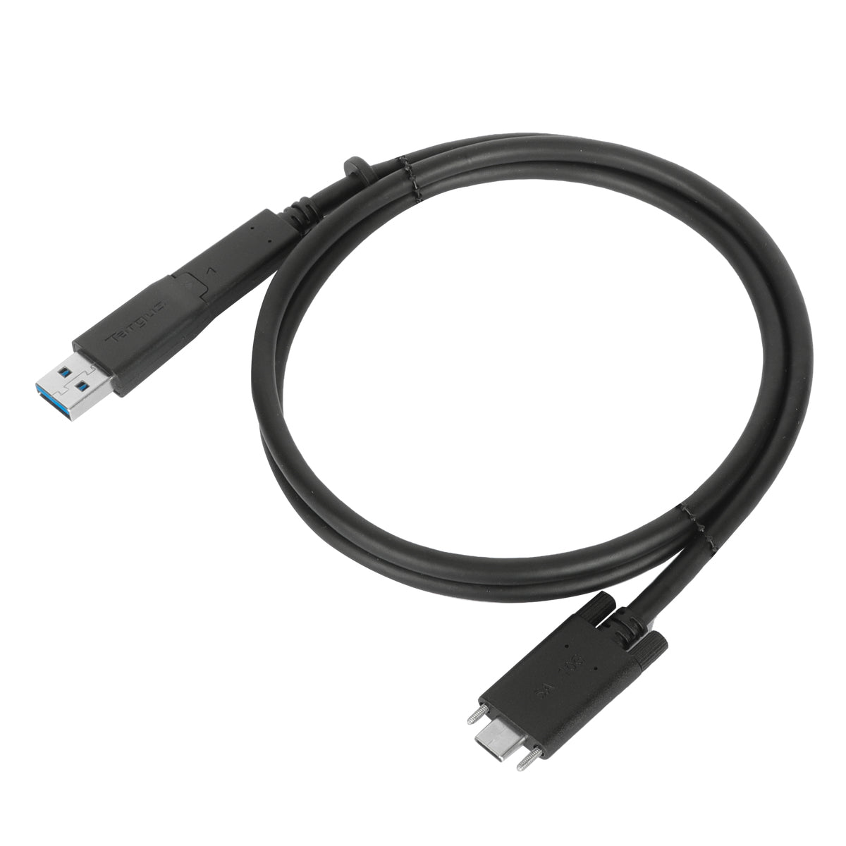 Targus ACC1135GLX câble USB USB 3.2 Gen 1 (3.1 Gen 1) 1,8 m USB C 10 Gbit/s Noir