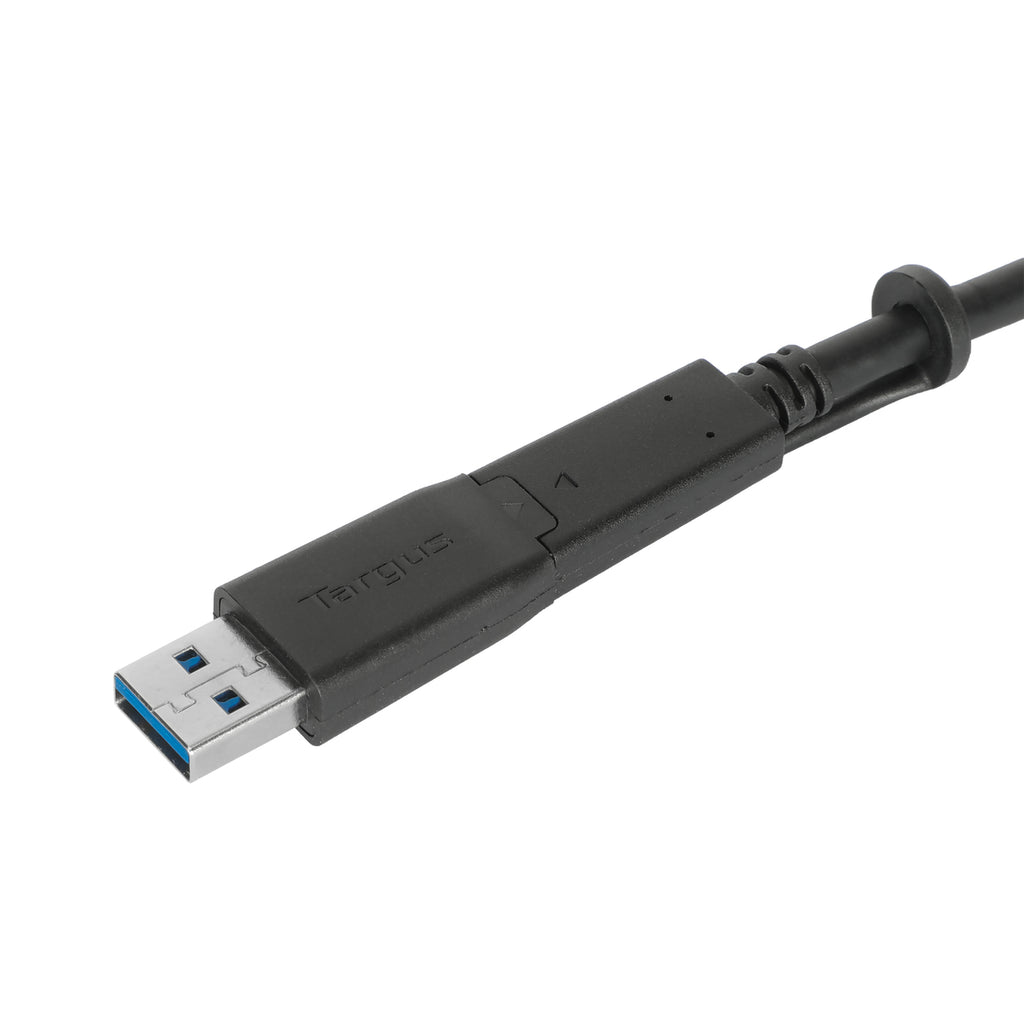 Targus ACC1135GLX câble USB USB 3.2 Gen 1 (3.1 Gen 1) 1,8 m USB C 10 Gbit/s Noir