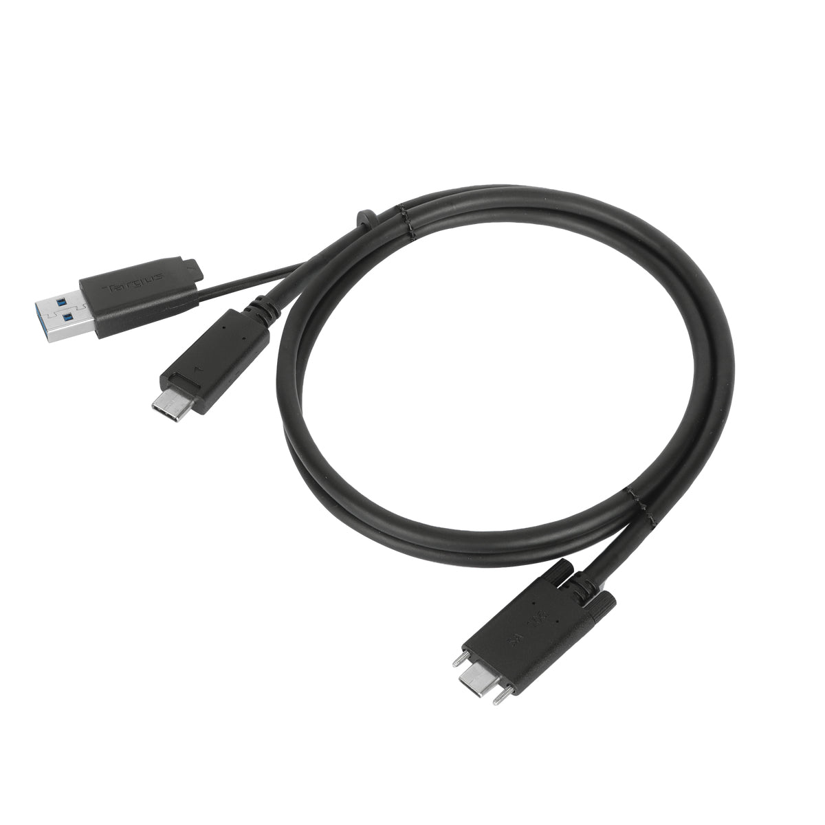 Targus ACC1135GLX câble USB USB 3.2 Gen 1 (3.1 Gen 1) 1,8 m USB C 10 Gbit/s Noir