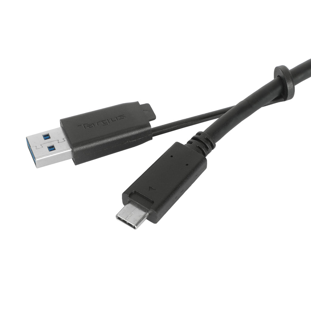 Targus ACC1135GLX câble USB USB 3.2 Gen 1 (3.1 Gen 1) 1,8 m USB C 10 Gbit/s Noir