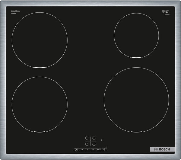 Bosch Bosch Serie 4 PIE645BB5E plaque Noir Intégré 60 cm Plaque avec zone à induction 4 zone(s)