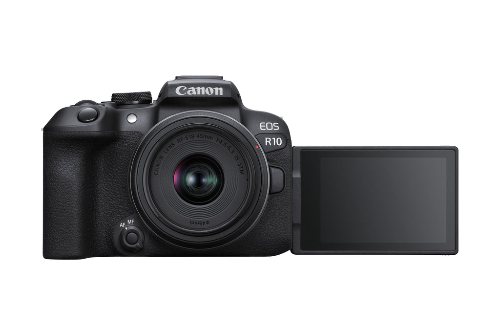 Canon EOS R10 + RF-S 18-45mm F4.5-6.3 IS STM MILC 24,2 MP CMOS 6000 x 4000 pixels Noir