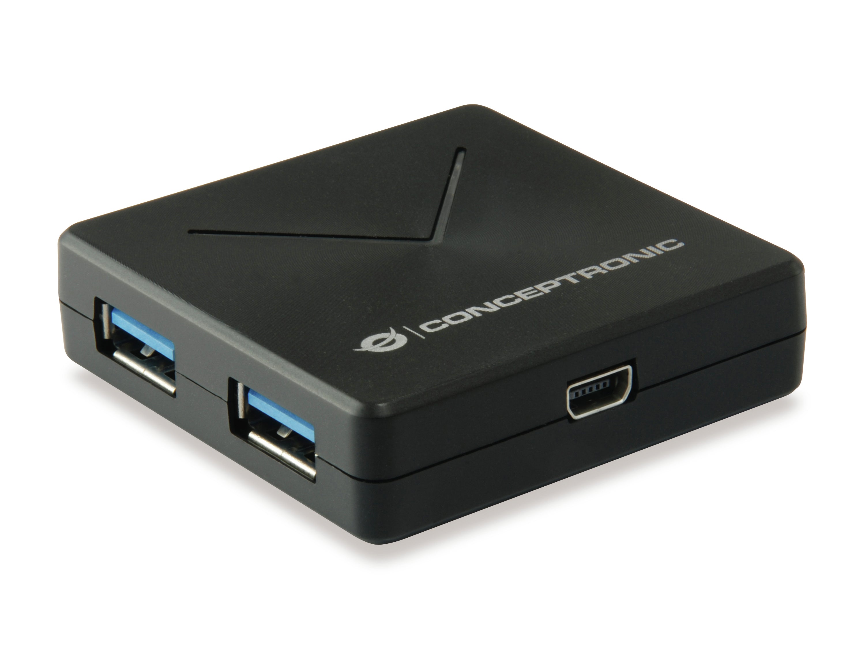 Conceptronic HUBBIES02B hub & concentrateur USB 3.2 Gen 1 (3.1 Gen 1) Mini-B 5000 Mbit/s Noir