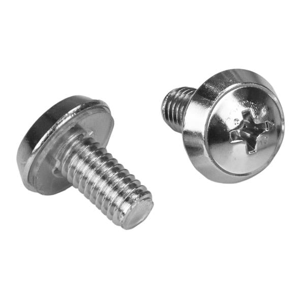 StarTech.com Kit de Fixation M6, 100 Vis de 12mm, Écrous Cage à Trou Carré et Outil de Montage, Argent