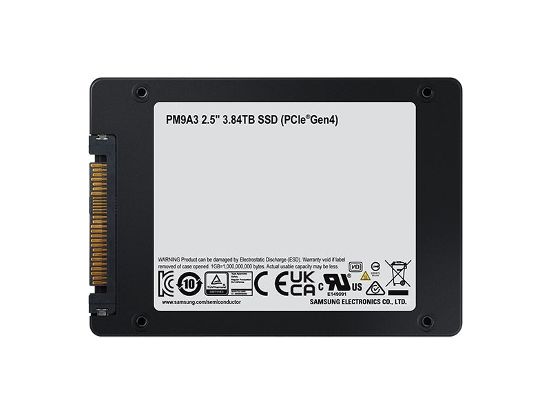 Samsung PM9A3 3,84 To 2.5" PCI Express 4.0 NVMe V-NAND TLC