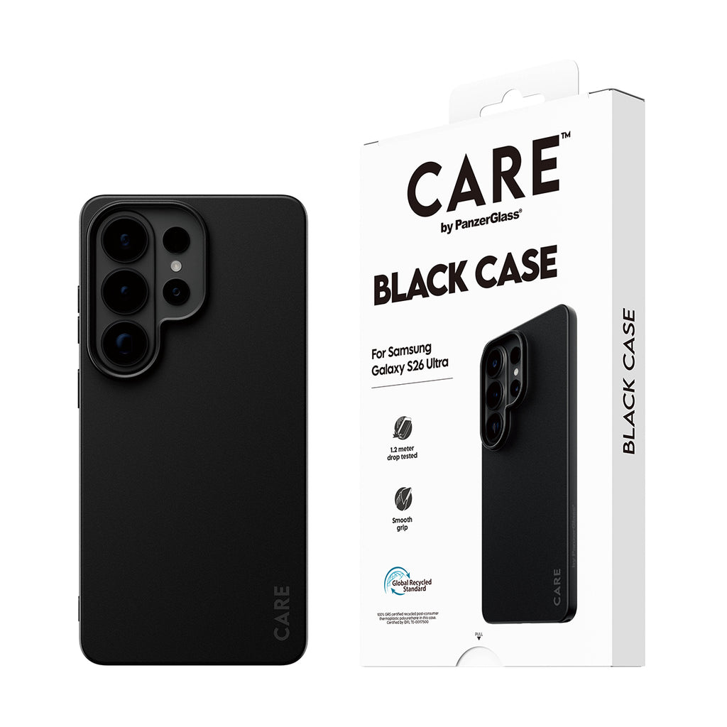 PanzerGlass CARE™ by ® TPU Case Black Samsung Galaxy S26 Ultra coque de protection pour téléphones portables Housse Noir