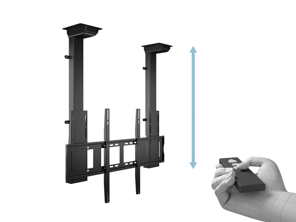 Multibrackets 1366 support pour téléviseur 2,54 m (100") Noir - vue 2