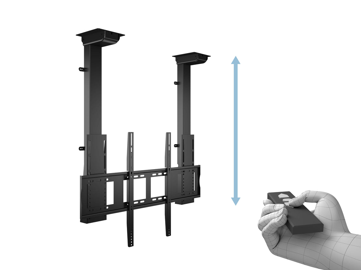 Multibrackets 1366 support pour téléviseur 2,54 m (100") Noir - vue 2