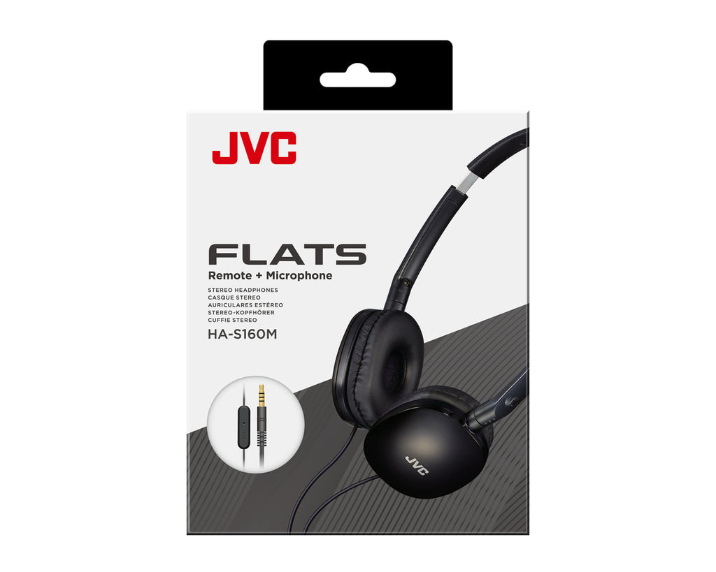 JVC HA-S160M Casque Avec fil Arceau Appels/Musique Noir