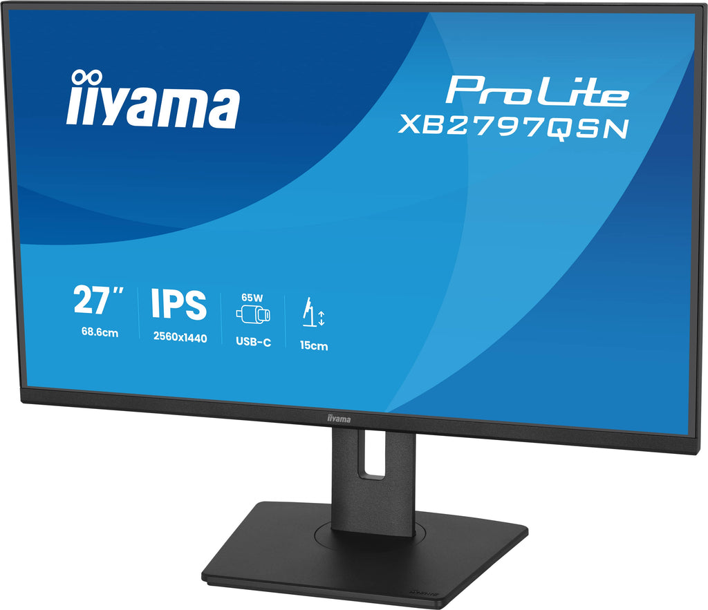 iiyama ProLite XB2797QSN-B1 écran plat de PC 68,6 cm (27") 2560 x 1440 pixels Quad HD LCD Noir