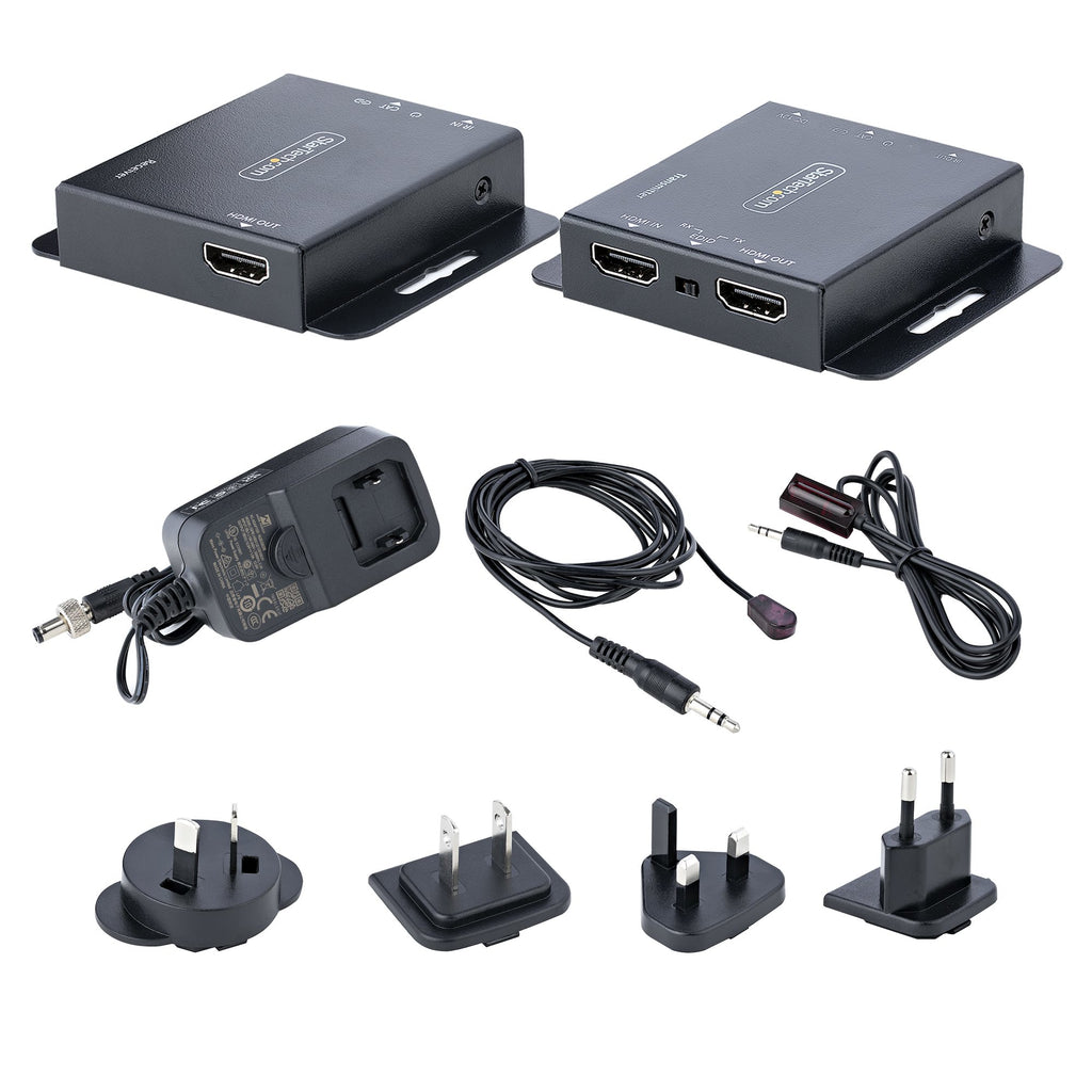 StarTech.com Extendeur HDMI sur Ethernet RJ45 Cat6/Cat5, 4K 30Hz jusqu'à 39m ou 1080p jusqu'à 70m, Kit Émetteur et Récep