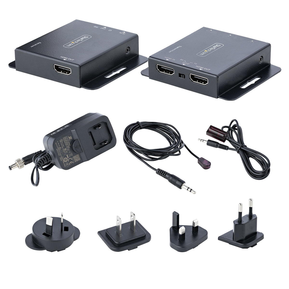 StarTech.com Extendeur HDMI sur Ethernet RJ45 Cat6/Cat5, 4K 30Hz jusqu'à 39m ou 1080p jusqu'à 70m, Kit Émetteur et Récep