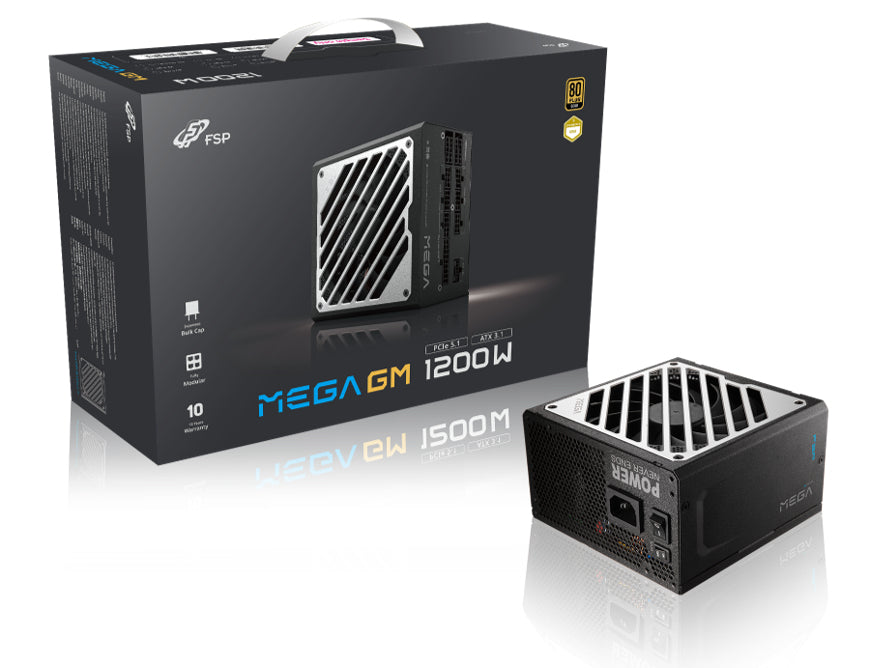 FSP MEGA-1200GM unité d'alimentation d'énergie 1200 W ATX Noir