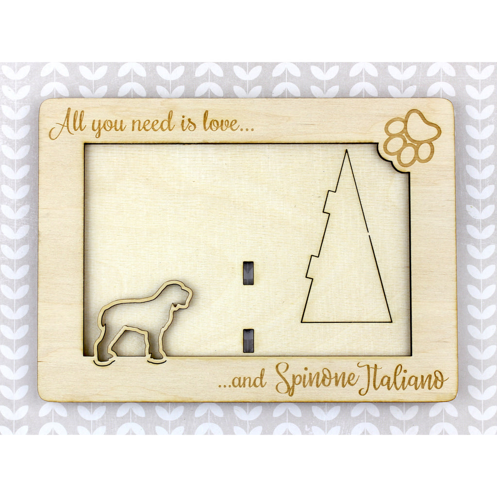 Italian Spinone, Spinone Italiano, Bracco Spinoso - Photo frame, engraved wooden frame, a lovely gadget for the dog lover by Art-Dog