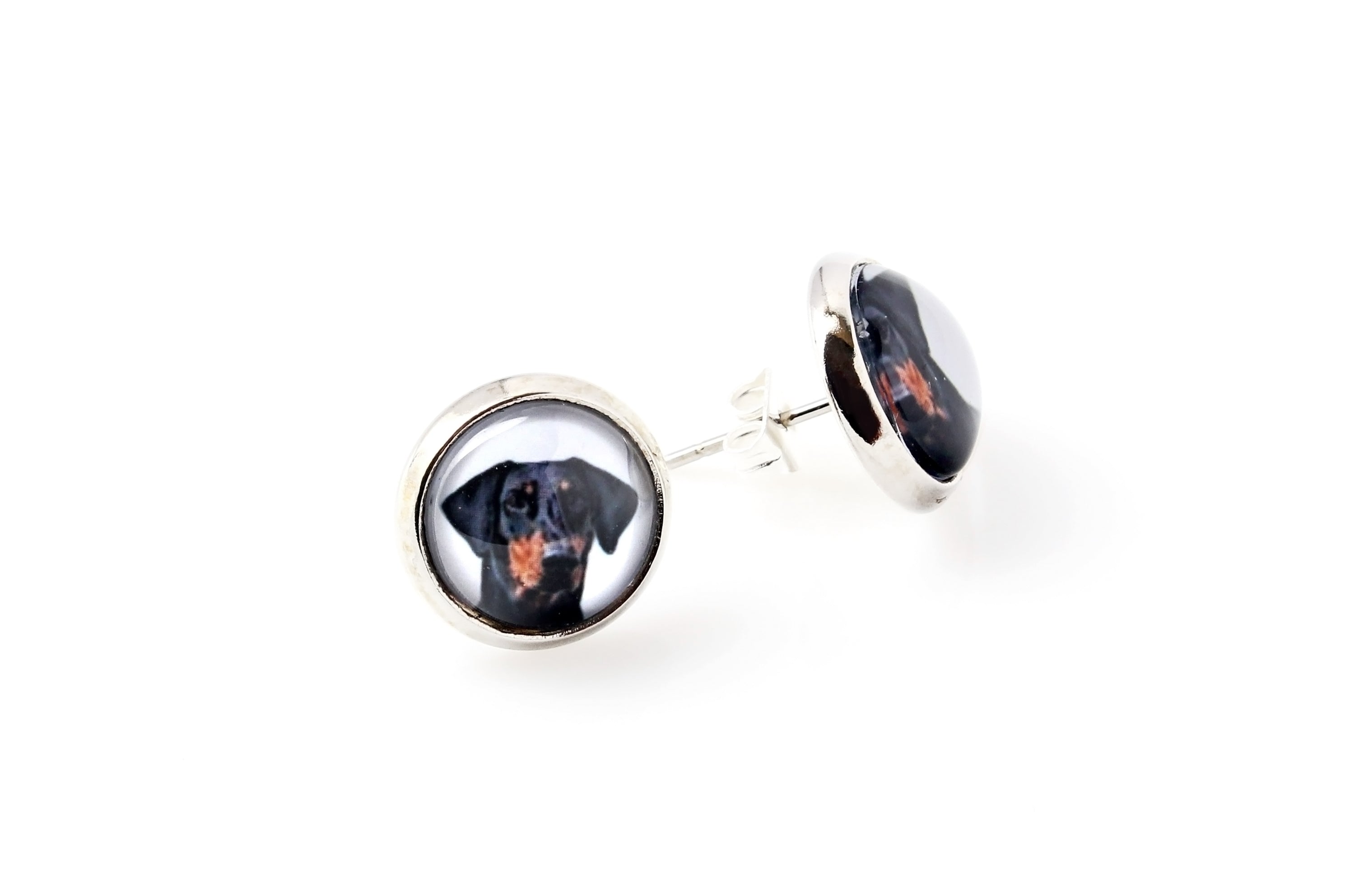 Dobermann, Doberman Pinscher, Dobie II - jewelry with your photo box, set of necklace and earrings, personalized products from the Art-Dog brand
