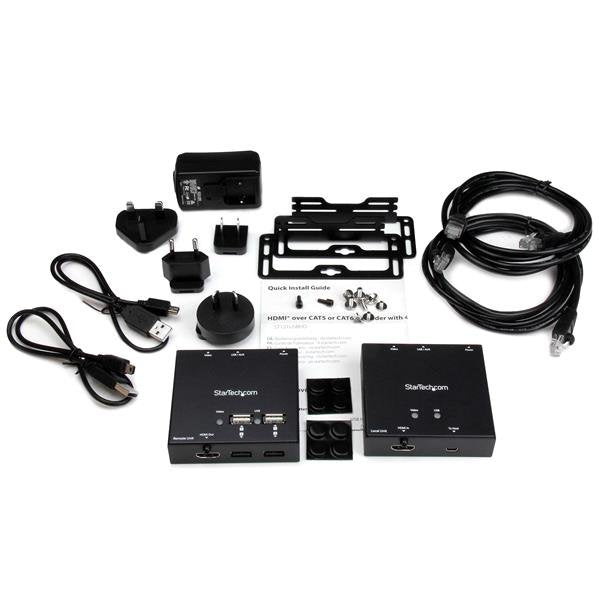 StarTech.com Extendeur HDMI sur Cat6 à 50 m avec hub USB 2.0 à 4 ports - 1080p - vue 5