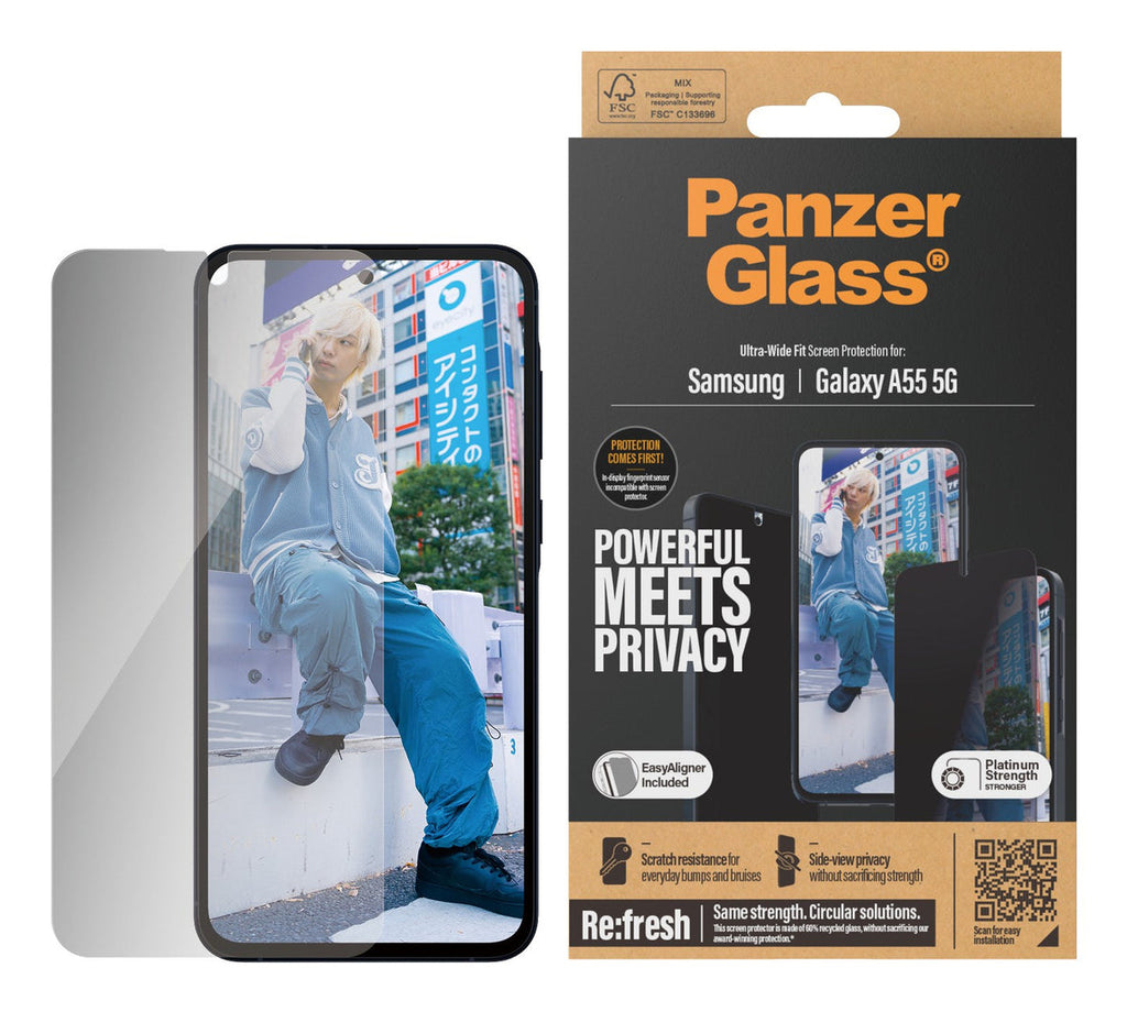 PanzerGlass P7358 écran et protection arrière de téléphones portables Protection de l'écran contre les regards indiscrets Samsung 1 pièce(s)